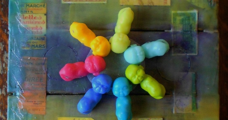 Encaustic Baby Gameboard Finished!