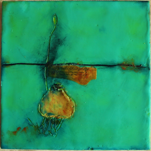 Encaustic Wabi Sabi