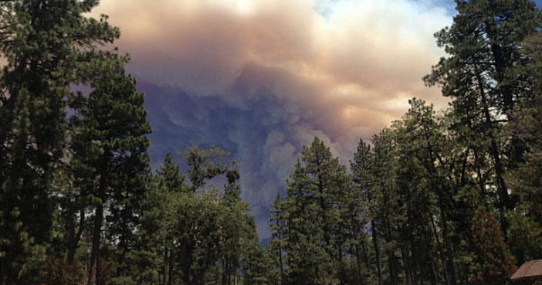 Fire heading toward Idyllwild
